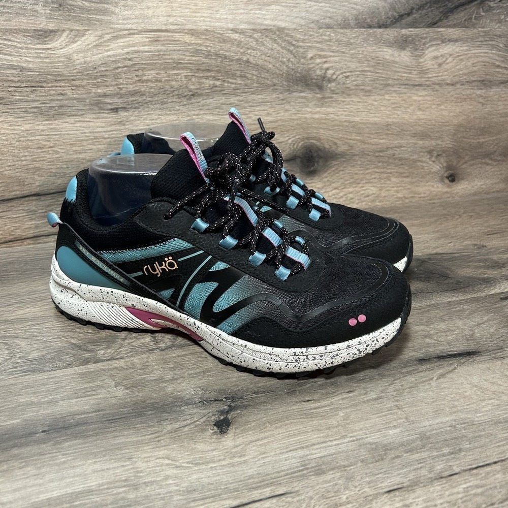 Womens Ryka Skywalk Trail #2 Size 8.5 M Black Blue Pink